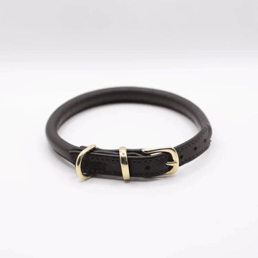 Dogs And Horses - Rolled Leather Collar