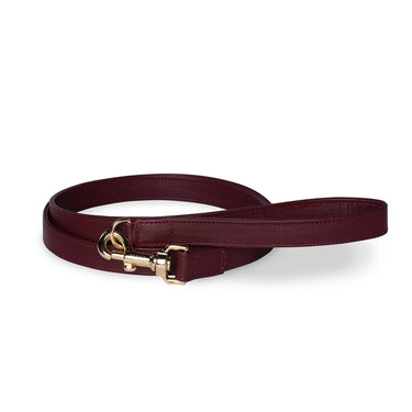 Perro Collection - Merlot Leather Lead